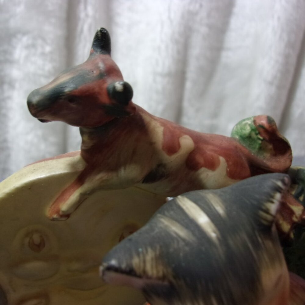 H-427 VINTAGE LEFTON HEY DIDDLE DIDDLE FIGURINE - Picture 8 of 12